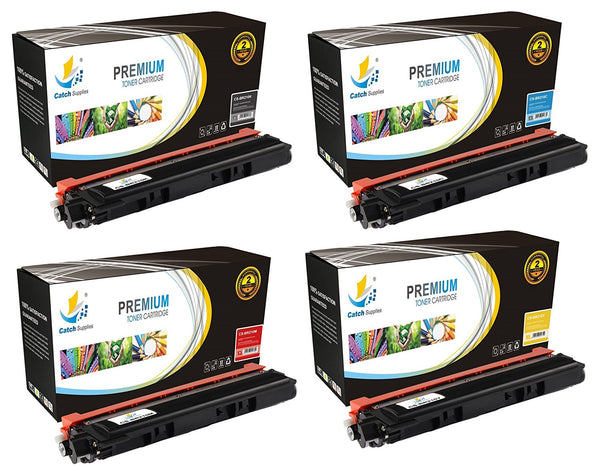 Compatible Brother TN-210BK, TN-210C, TN-210M, TN-210Y Standard-Yield Toner Cartridges, 4-Pack