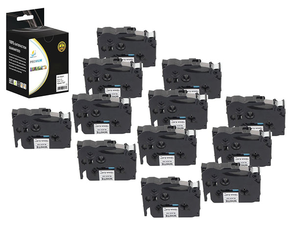 Catch Supplies Replacement Brother TZe-131 Labels Labeling Tape - Twelve Pack