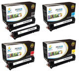 Catch Supplies Replacement HP CE320A,CE321A,CE322A,CE323A Standard Yield Laser Printer Toner Cartridges - Five Pack