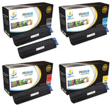 Catch Supplies Replacement Okidata 42127404,42127403,42127402,42127401 Standard Yield Laser Printer Toner Cartridges - Five Pack