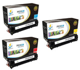 Catch Supplies Replacement HP CE321A,CE322A,CE323A Standard Yield Laser Printer Toner Cartridges - Three Pack