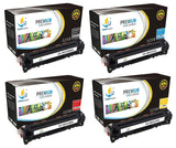 Catch Supplies Replacement HP CF210A,CF211A,CF212A,CF213A Standard Yield Laser Printer Toner Cartridges - Four Pack