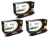 Catch Supplies Replacement HP CE311A, CE312A, CE313A Standard Yield Laser Printer Toner Cartridges - Three Pack