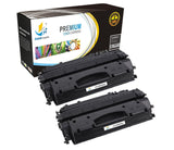 Catch Supplies Replacement HP CE505X Jumbo Yield Black Toner Cartridge Laser Printer Toner Cartridges - Two Pack