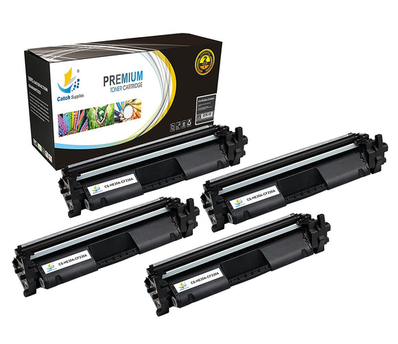 Catch Supplies Replacement HP HP-30A Standard Yield Toner Cartridge - 4 Pack