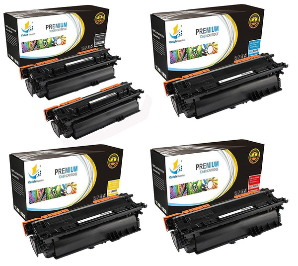 Catch Supplies Replacement HP CF330X,CF331A,CF332A,CF333A High Yield Toner Cartridges Laser Printer Toner Cartridges - Five Pack