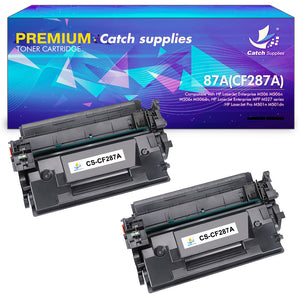 Catch Supplies Compatible Toner Cartridge Replacement for HP CF287A 87A 87X CF287X Black Toner for HP Laserjet M506 M506n M506x M506dn Laserjet MFP M527dn M527z M527f Pro M501n M501dn Ink 2Pack