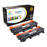 Compatible Brother TN760 High-Yield Black Toner for Brother MFC-L2710DW – 2 Pack