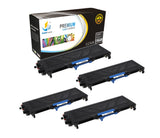 Catch Supplies Replacement Brother TN-360 Standard Yield Laser Printer Toner Cartridges - Four Pack