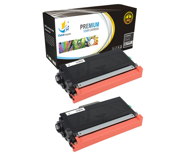Catch Supplies Replacement Brother TN-780 Standard Yield Laser Printer Toner Cartridges - Two Pack