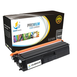 Catch Supplies Replacement Brother TN-433BK High Yield Toner Cartridge