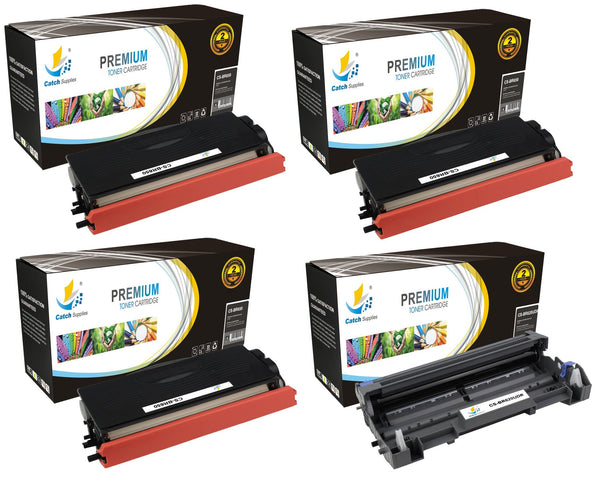 Compatible Brother Combo pack of 3 TN650 Toner Cartridges and 1 DR620 Drum Unit