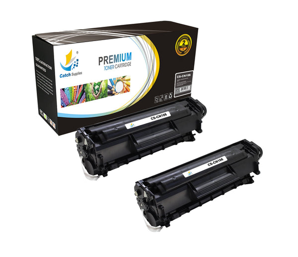 Catch Supplies Replacement Canon 0264B001AA Standard Yield Laser Printer Toner Cartridges - Two Pack