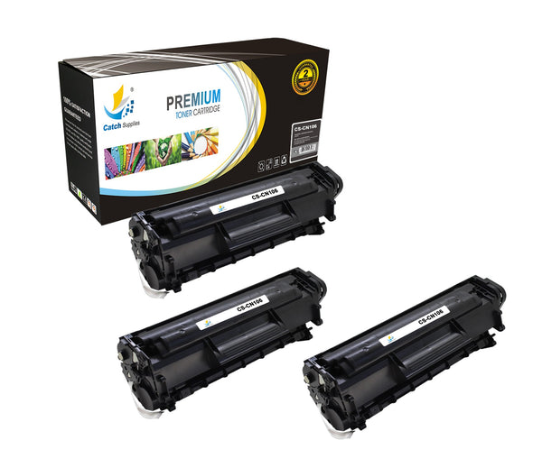 Catch Supplies Replacement Canon 0264B001AA Standard Yield Laser Printer Toner Cartridges - Three Pack
