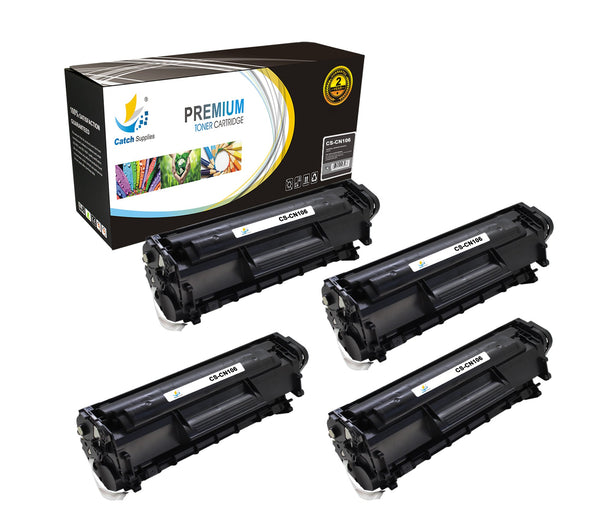 Catch Supplies Replacement Canon 0264B001AA Standard Yield Laser Printer Toner Cartridges - Four Pack