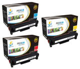 Catch Supplies Replacement Canon 2661B001AA,2660B001AA,2659B001AA Standard Yield Laser Printer Toner Cartridges - Three Pack