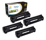 Catch Supplies Replacement Canon 3484B001AA Standard Yield Laser Printer Toner Cartridges - Four Pack
