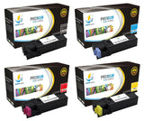 Catch Supplies Replacement Dell 331-0719,331-0716,331-0717,331-0718 Standard Yield Laser Printer Toner Cartridges - Four Pack