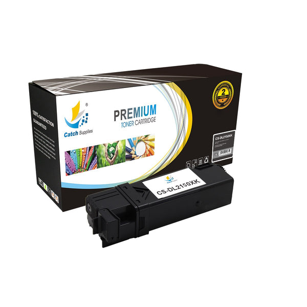 Catch Supplies Replacement Dell 2150BK 331-0719 High Yield Toner Cartridge