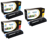 Catch Supplies Replacement HP Q6001A,Q6002A,Q6003A Standard Yield Laser Printer Toner Cartridges - Three Pack