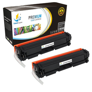 Catch Supplies Replacement HP CF400A Standard Yield Laser Printer Toner Cartridges - Two Pack