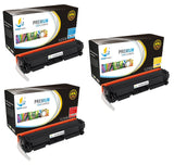 Catch Supplies Replacement HP CF401A,CF402A,CF403A Standard Yield Laser Printer Toner Cartridges - Three Pack