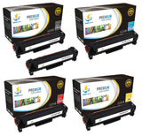 Catch Supplies Replacement HP CC530A,CC531A,CC532A,CC533A Standard Yield Laser Printer Toner Cartridges - Five Pack