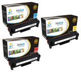 Catch Supplies Replacement HP CE411A,CE412A,CE413A Standard Yield Laser Printer Toner Cartridges - Three Pack