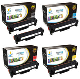Catch Supplies Replacement HP CE410A,CE411A,CE412A,CE413A Standard Yield Laser Printer Toner Cartridges - Five Pack