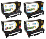 Catch Supplies Replacement HP CE410X,CE411A,CE412A,CE413A High Yield Toner Cartridges Laser Printer Toner Cartridges - Four Pack