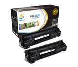 Catch Supplies Replacement HP CB435X High Yield Black Toner Cartridge Laser Printer Toner Cartridges - Two Pack