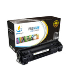 Catch Supplies Replacement HP CB436X High Yield Black Toner Cartridge Laser Printer Toner Cartridges - Two Pack