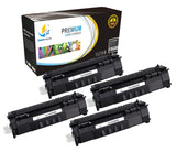 Catch Supplies Replacement HP Q5949X High Yield Black Toner Cartridge Laser Printer Toner Cartridges - Four Pack