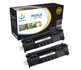 Catch Supplies Replacement HP Q5949X Jumbo Yield Black Toner Cartridge Laser Printer Toner Cartridges - Two Pack