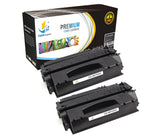 Catch Supplies Replacement HP Q7553X High Yield Black Toner Cartridge Laser Printer Toner Cartridges - Two Pack