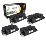 Catch Supplies Replacement HP C8061X High Yield Black Toner Cartridge Laser Printer Toner Cartridges - Four Pack
