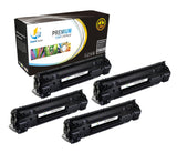 Catch Supplies Replacement HP CE278X High Yield Black Toner Cartridge Laser Printer Toner Cartridges - Four Pack
