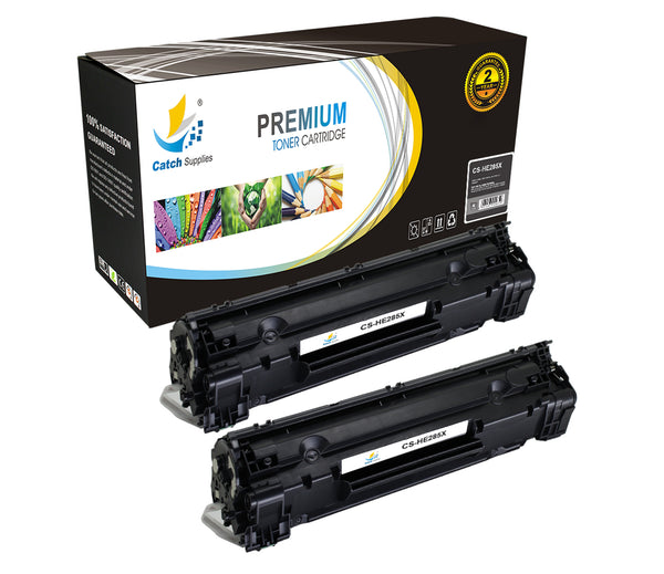 Compatible HP CE285X High-Yield Black Toner Cartridge Toner Cartridges, 2-Pack | Catch Supplies