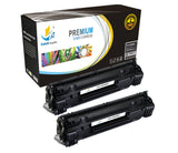 Catch Supplies Replacement HP CE285X High Yield Black Toner Cartridge Laser Printer Toner Cartridges - Two Pack