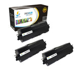 Catch Supplies Replacement Kyocera TK-132 Standard Yield Laser Printer Toner Cartridges - Three Pack
