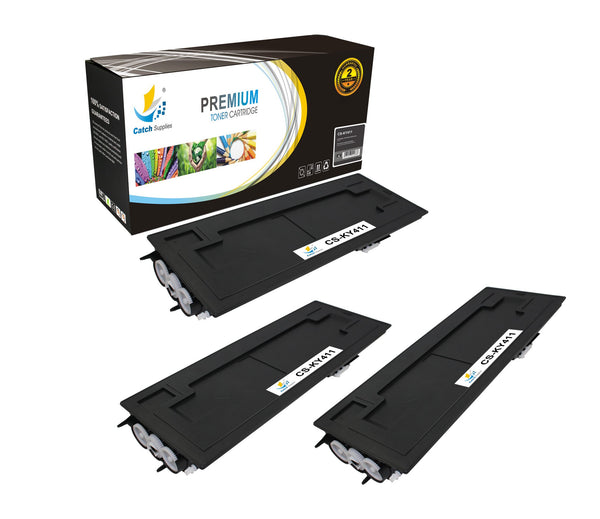 Catch Supplies Replacement Kyocera TK-411 Standard Yield Laser Printer Toner Cartridges - Three Pack
