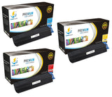Catch Supplies Replacement Okidata 43034803,43034802,43034801 Standard Yield Laser Printer Toner Cartridges - Three Pack