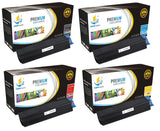 Catch Supplies Replacement Okidata 42127404,42127403,42127402,42127401 Standard Yield Laser Printer Toner Cartridges - Four Pack