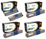 Catch Supplies Replacement Okidata 44469802,44469721,44469720,44469719 Standard Yield Laser Printer Toner Cartridges - Five Pack