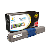 Catch Supplies Replacement Okidata 44469802,44469721,44469720,44469719 Standard Yield Laser Printer Toner Cartridges - Four Pack