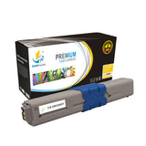 Catch Supplies Replacement Okidata 44469721,44469720,44469719 Standard Yield Laser Printer Toner Cartridges - Three Pack