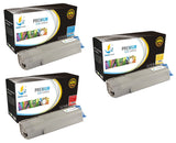 Catch Supplies Replacement Okidata 43324419,43324418,43324417 Standard Yield Laser Printer Toner Cartridges - Three Pack