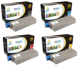 Catch Supplies Replacement Okidata 43,866,104,438,661,000,000,000,000,000,000 Standard Yield Laser Printer Toner Cartridges - Four Pack