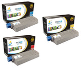 Catch Supplies Replacement Okidata 438,661,034,386,610,000,000,000 Standard Yield Laser Printer Toner Cartridges - Three Pack