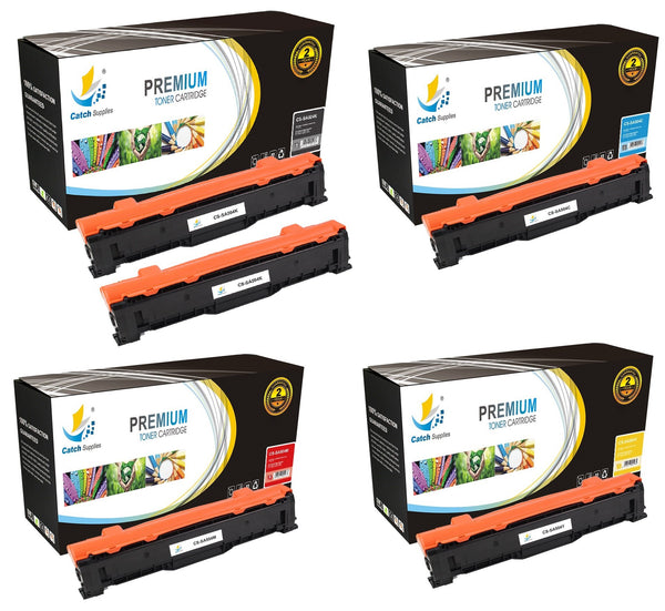 Catch Supplies Replacement Samsung CLT-K504S,CLT-C504S,CLT-M504S,CLT-Y504S Standard Yield Laser Printer Toner Cartridges - Five Pack
